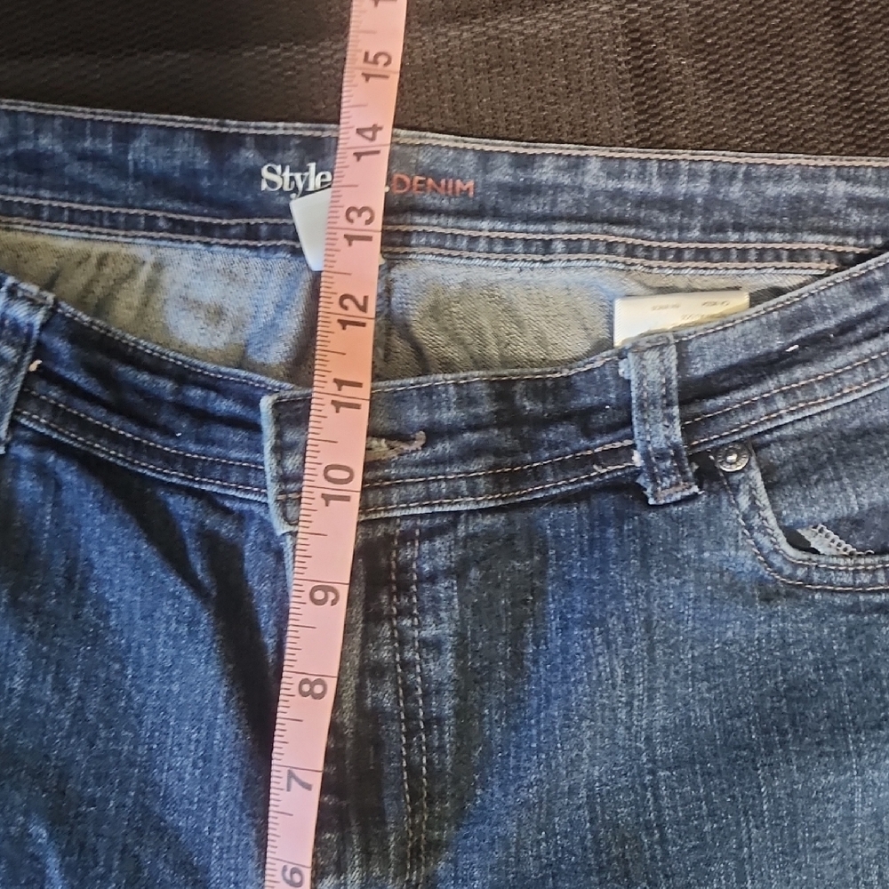 Style & Co. Curvy Blue Boot Leg Jeans - Picture 6 of 8
